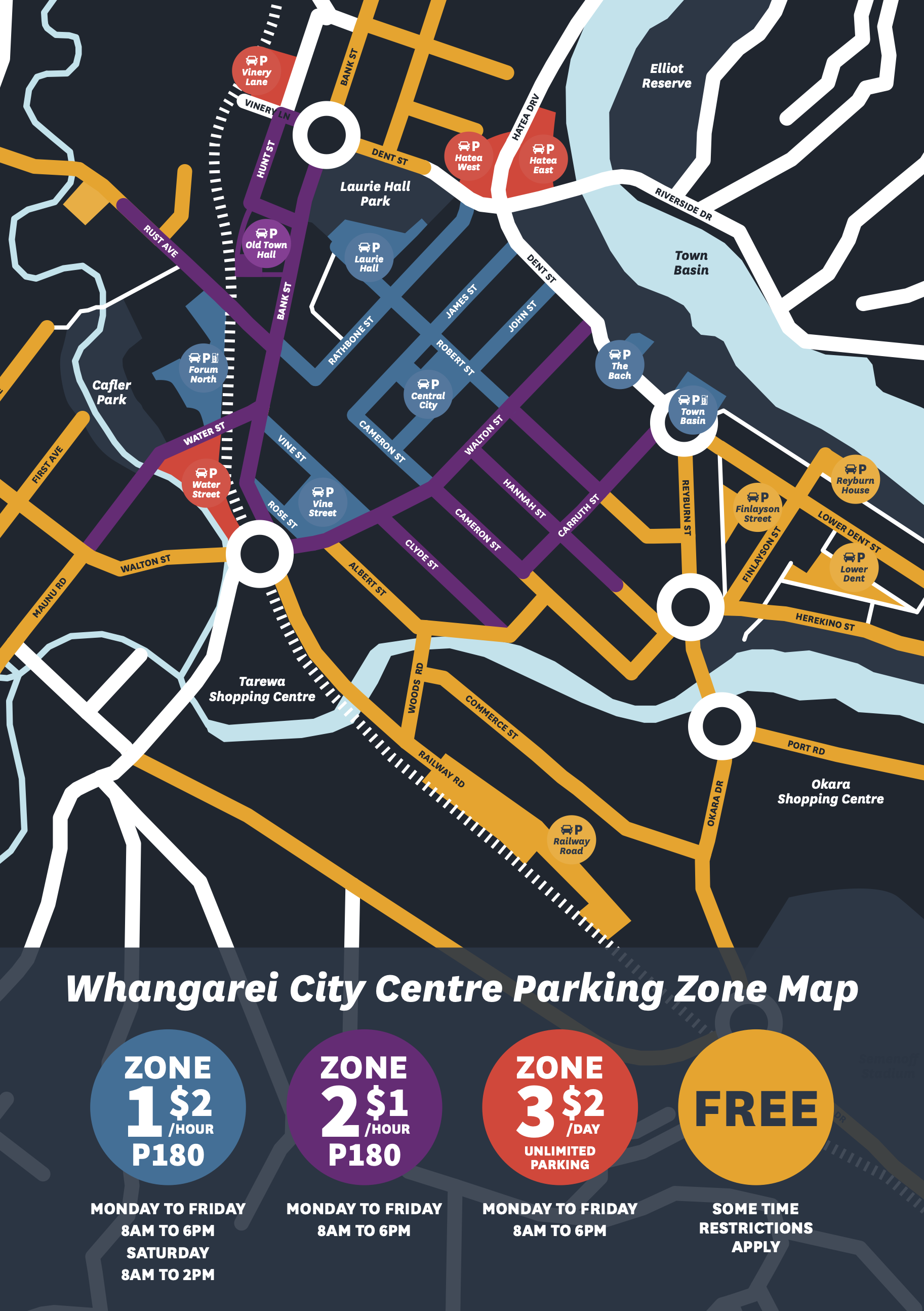 Whangarei Parking Map